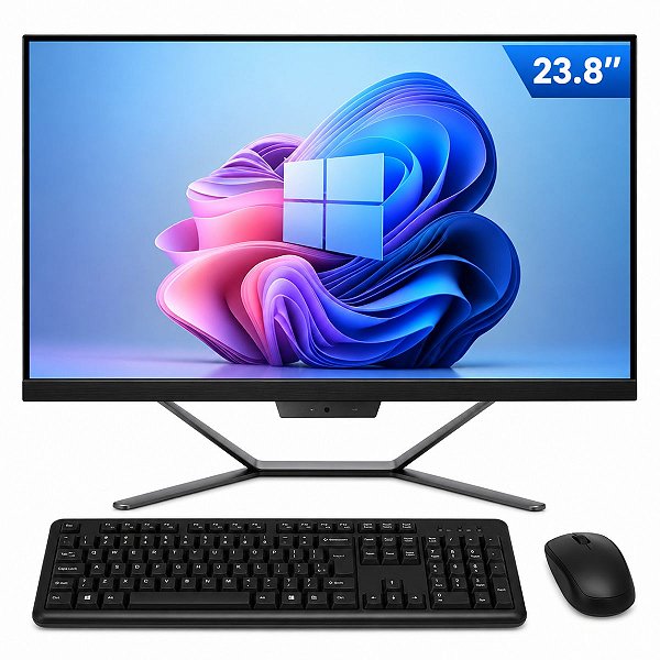 Computador ALL IN ONE 23,8" Celeron N5095 RAM 8GB SSD 256GB NVMe Windows 11 + Kit Office