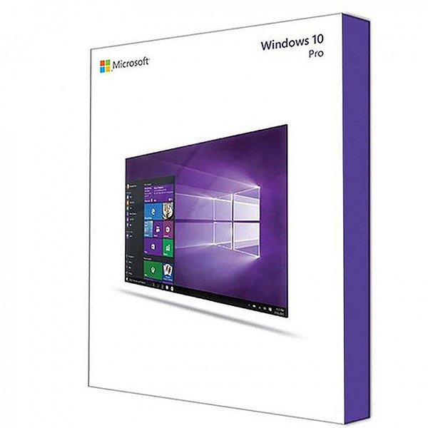 Licença Microsoft Windows 10 Professional Coem MÍDIA DVD