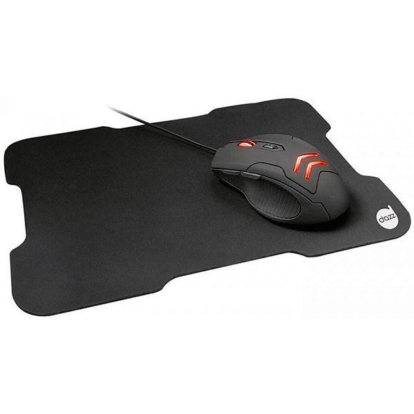 Kit Gamer Dazz Striker - Mouse LED e Mousepad Speed, Médio - 62499-6