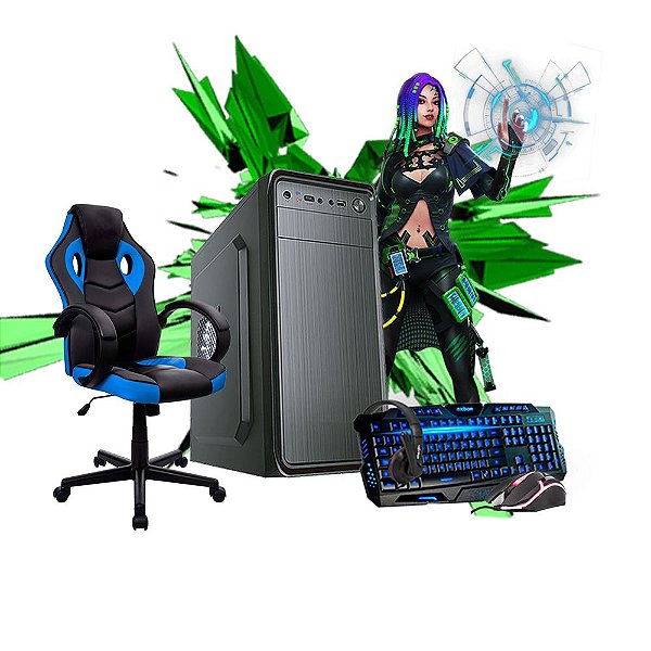 Combo Gamer- PC Ryzen R3 3200G Cadeira teclado e mouse headset