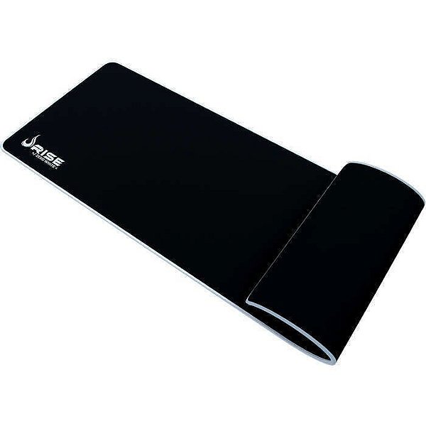 Mouse Pad Gamer Rise Mode Zero Branco Extended Borda Costurada (900x300mm) - RG-MP-06-ZW