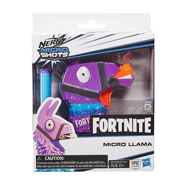 Lançador de Dardos Nerf Micro Shots Fortnite Micro Lhama E6747 - Hasbro