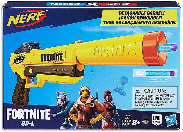 Lançador de Dardos Nerf Fortnite SP-L Elite Dart Blaster E7063 - Hasbro