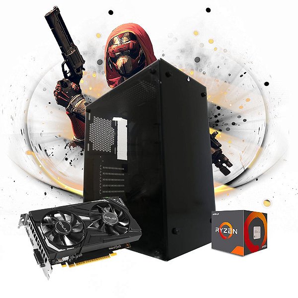 Pc Gamer Megatumii Clean GTX 1660 AMD Ryzen R3 3200G 1x8gb SSD 240gb