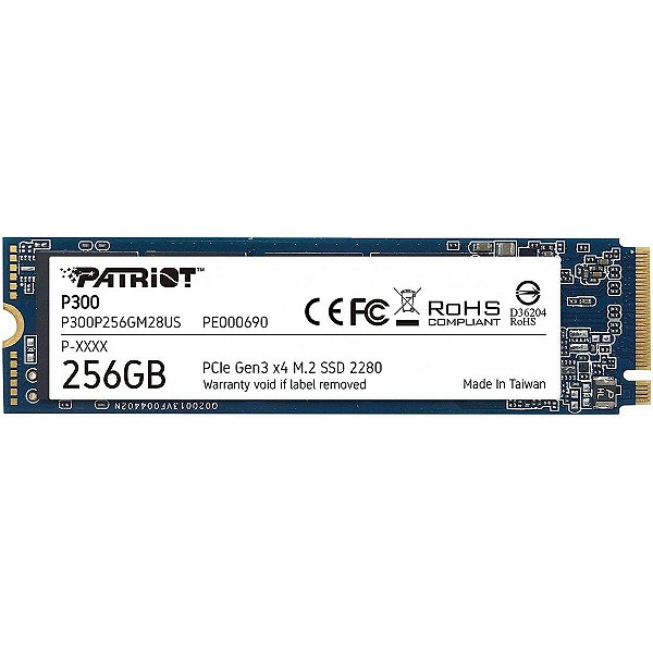 SSD Patriot P300 256gb 1700MBs PE000690-P300P256GM28US