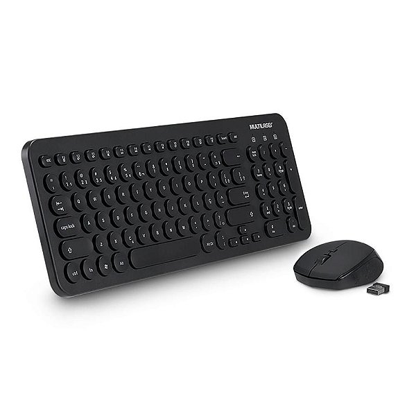 Teclado + Mouse Sem Fio Multilaser ABNT - TC231