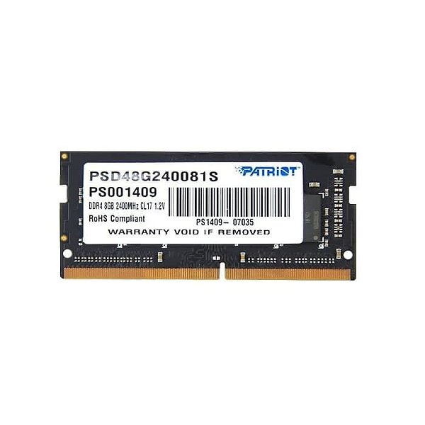 Memória Patriot para Notebook 8GB ddr4 2400MHz - PSD48G240081S