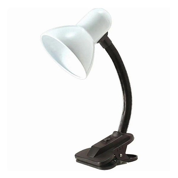 Luminária Articulável com Presilha Branco Eco’s - SK18472-BR
