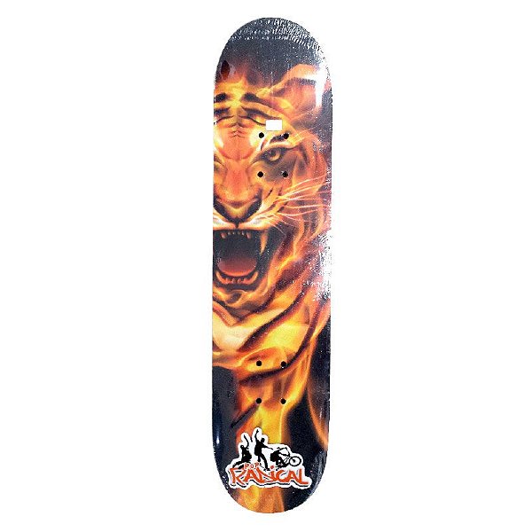 Skate Infantil Tigre Criança 3 a 6 anos Completo 45cm
