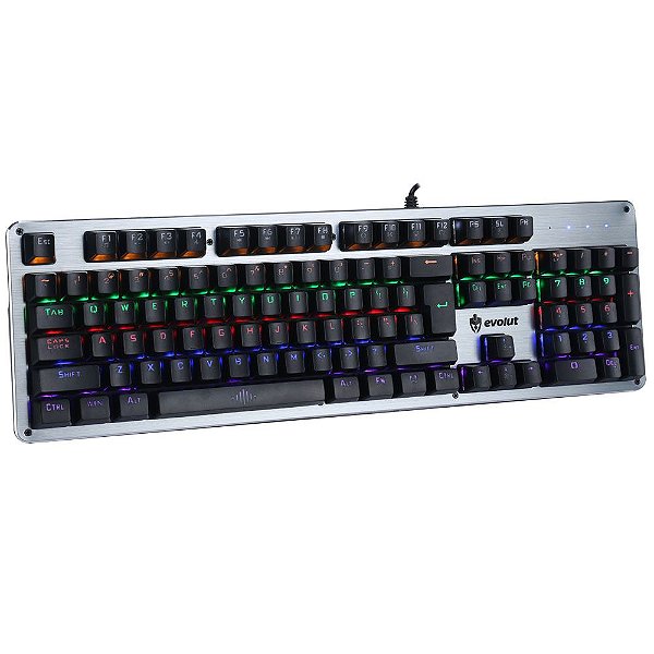 Teclado Mecânico BlackSmith Raibow Led Switch Blue