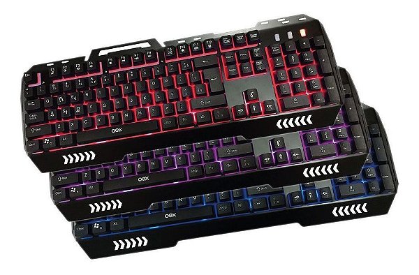 Teclado Gamer Usb Fusion Tc204 Antighost Led Abnt2 Oex