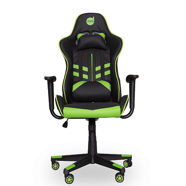 Cadeira Gamer Dazz Prime-X Preta e Verde Reclinável