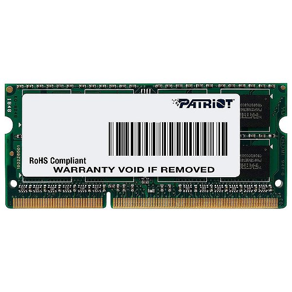 Memória Patriot Notebook 4gb 1600mhz DDR3