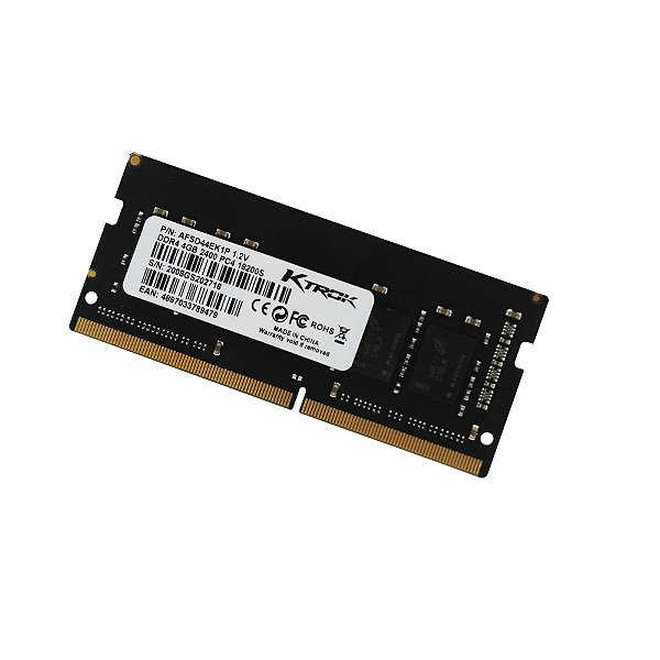 Memória Ktrok 4gb ddr4 2400mhz Para Notebook