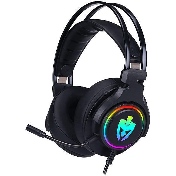 Headset Gamer 7.1 Para Ps4 Pc Usb Agni Pro Led Rgb Evolut