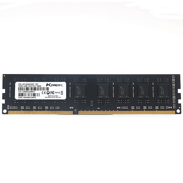 Memória Ktrok 4gb Ddr3 1333mhz para PC