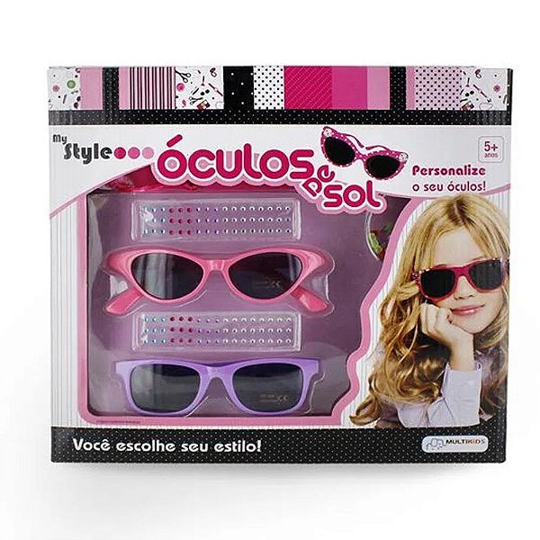 Óculos de Sol infantil personalizável c proteção UV400 BR135