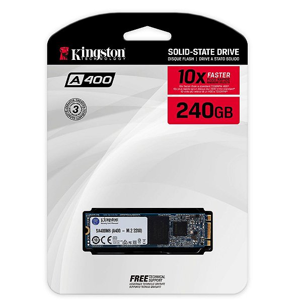 Ssd M2 240gb Kingston A400 M.2 2280 Sa400m8/240g