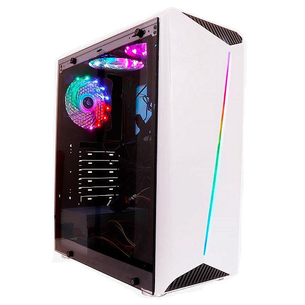 Gabinete Gamer RGB Liketec Lighting - Branco