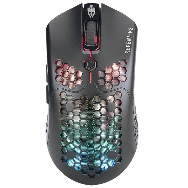 Mouse Gamer Keppni-V2 RGB Programável Eg-311 - Evolut