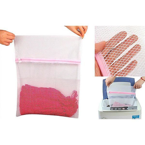 Sacos De Lavar Roupas delicadas kit com 10 peças 40x50cm