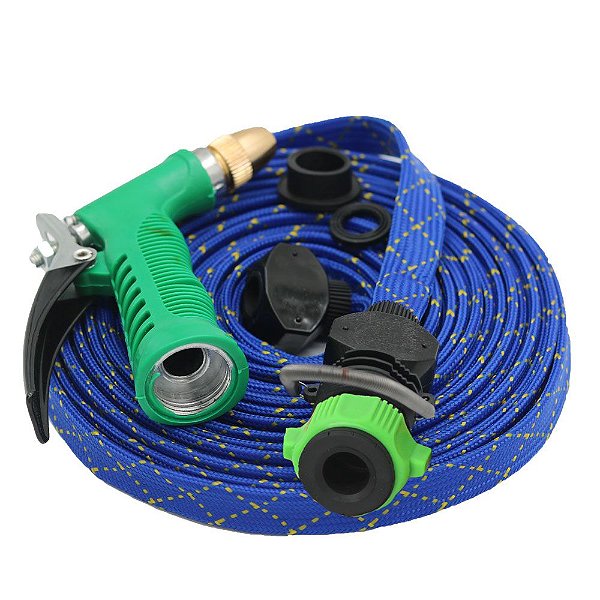 Mangueira Flexível Rev Nylon trançado bico Regulável 10m