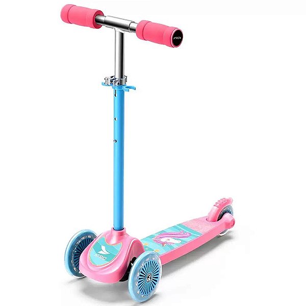 Patinete Infantil até 35kg 3 Rodas Atrio Unicórnio Rosa
