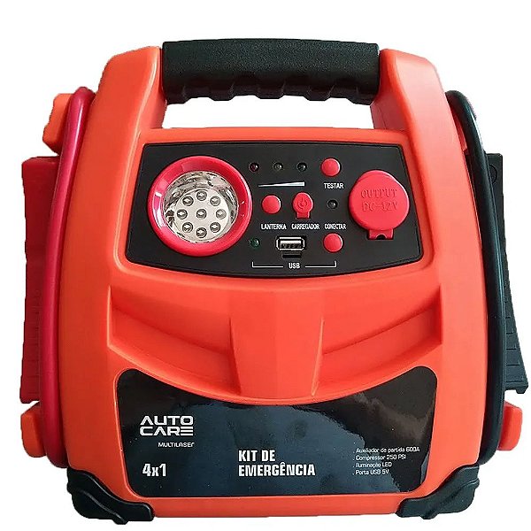 Auxiliar Partida Bateria Portátil Carro Moto Caminhão 600A