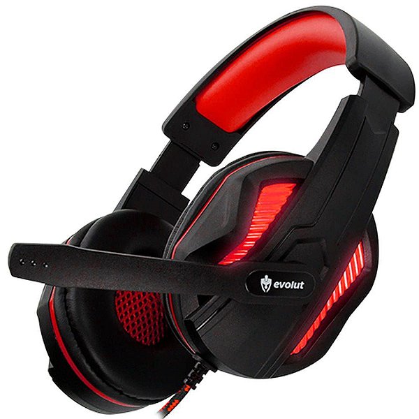 Headset Gamer Evolut Thoth Vermelho - EG305RD