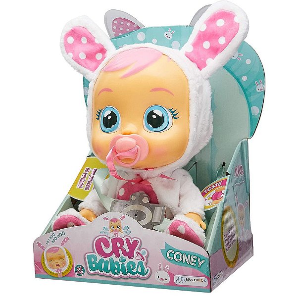 Boneca Cry Babies Coney Chora de Verdade - Lágrimas +4 anos