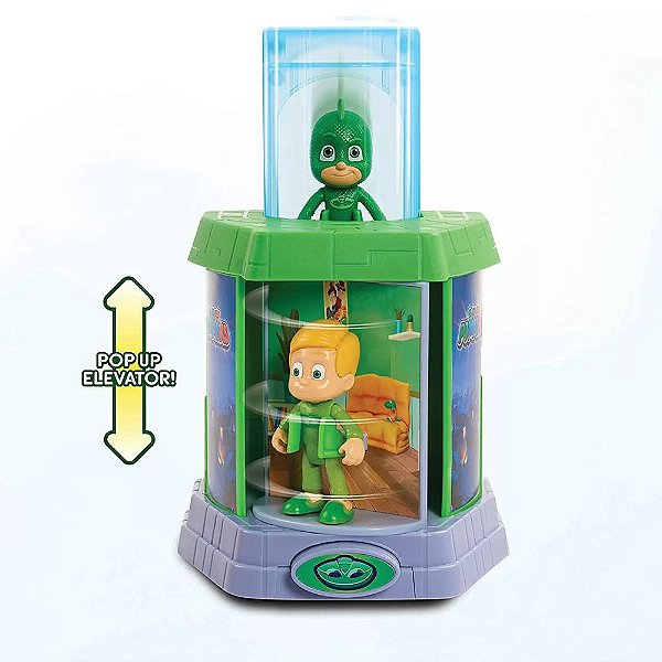 Boneco Pj Masks Transformação Playset  Lagartixo e Greg