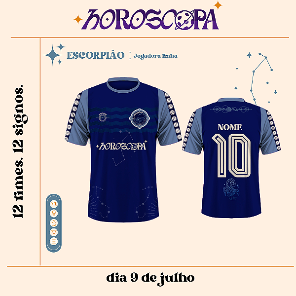 CAMISETA HOROSCOPA - ESCORPIÃO