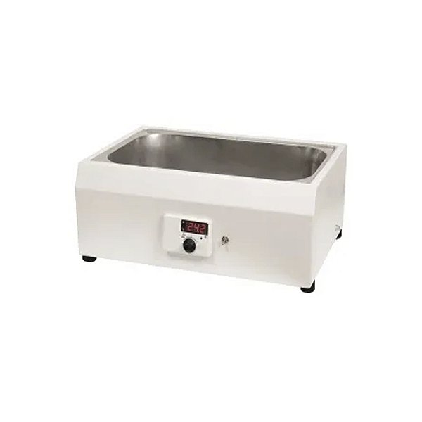 BANHO MARIA RETANGULAR 20L COM ISOLAMENTO E POTENCIA 2000W E CONTROLE DIGITAL