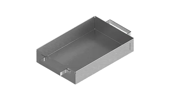 BANDEJA DE ACO GALVANIZADA 60X30X5CM COM ALCA