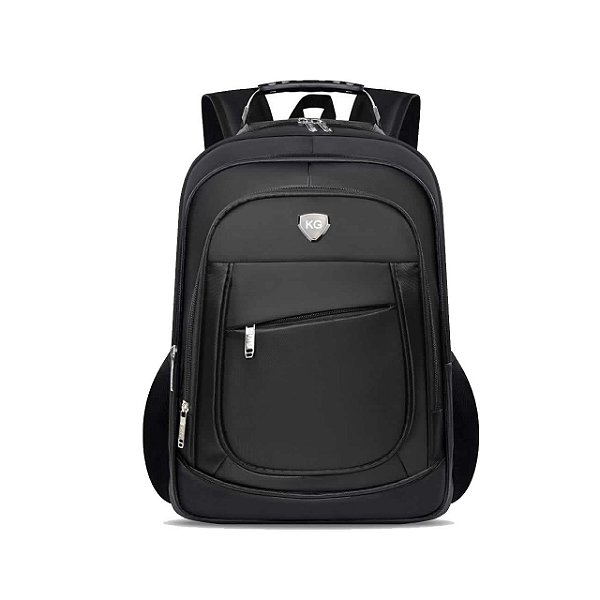 Mochila  Porta Squeeze, Notebook 15,6 Reforçada Antifurto Preta - Bazarou