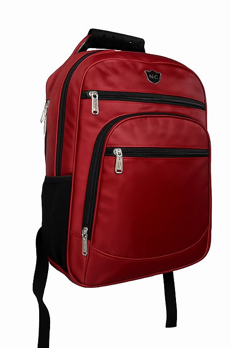Mochila Poliéster Antifurto, Notebook  15.6 Porta Squeeze Vermelha - Bazarou