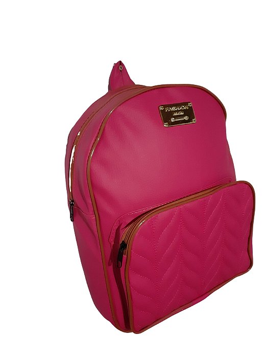 Mochila Média Feminina, Couro Sintético