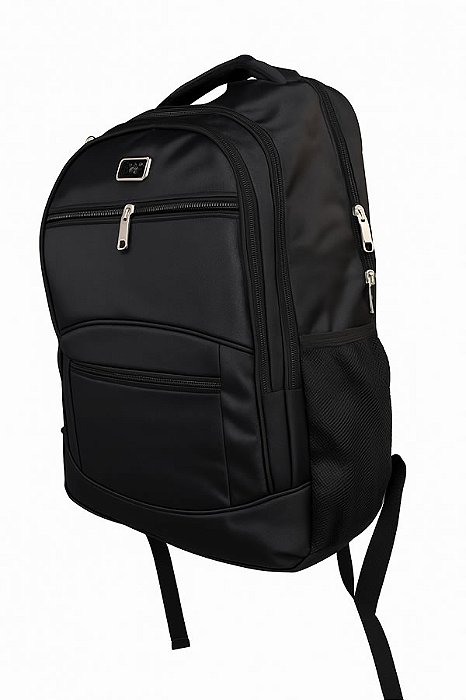Mochila Escolar Trabalho, Poliéster  Preta Barata