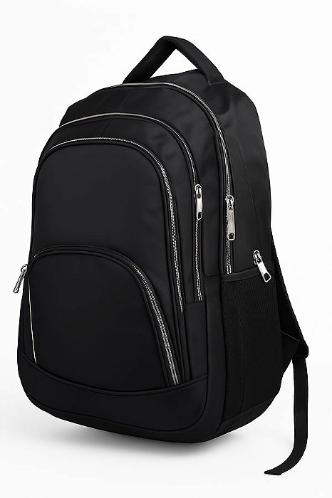 Mochila Escolar Poliéster, Porta Notebook 15.6 Squeeze Preta - Mercado Livre