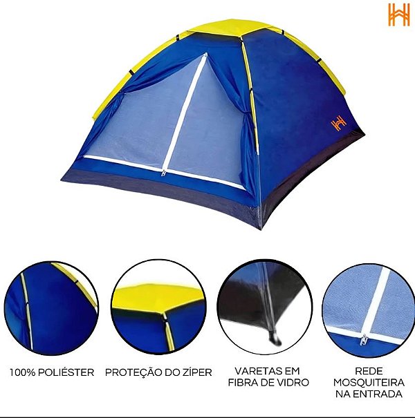 Barraca Camping Iglu 4 Pessoas - Barraca De Acampamento - Barraca Camping Praia