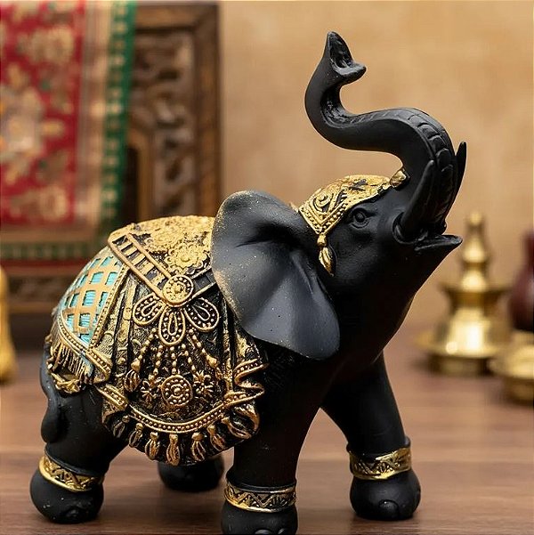 Elefante De Resina Indiano Decoração Casa Presente Realista