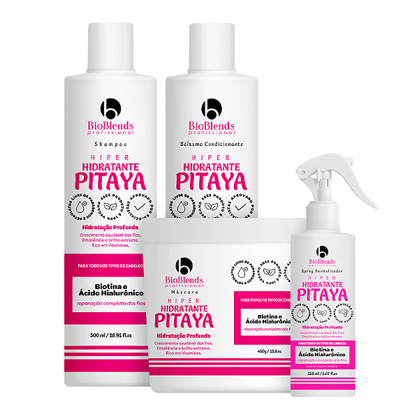 Kit Hiper Hidratação Pitaya (Spray Revitalizador 150ml Grátis.)