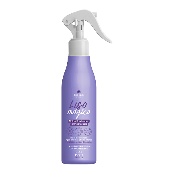 Spray Redutor de Volume e Frizz Termoativado Liso Mágico 150ml