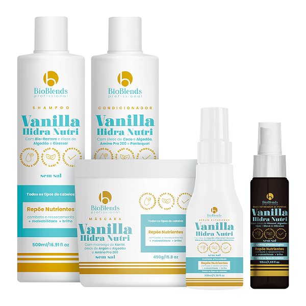 Kit Vanilla Hidra Nutri (6 produtos)