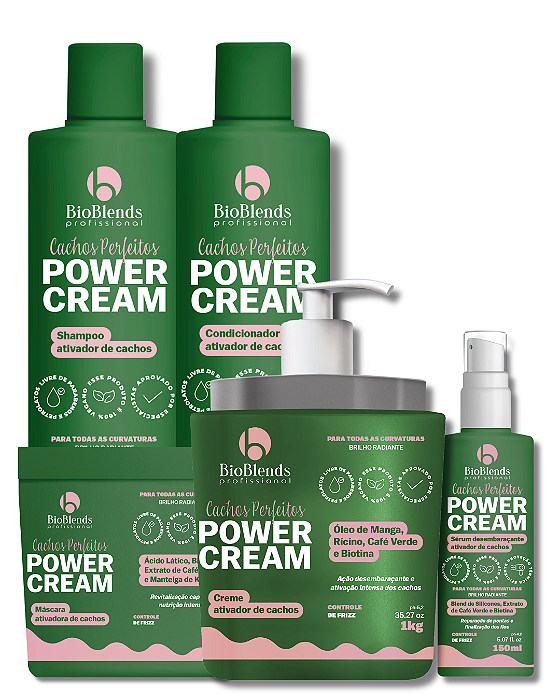 Kit Power Cream Cachos Perfeitos (Sérum Ativador Grátis)