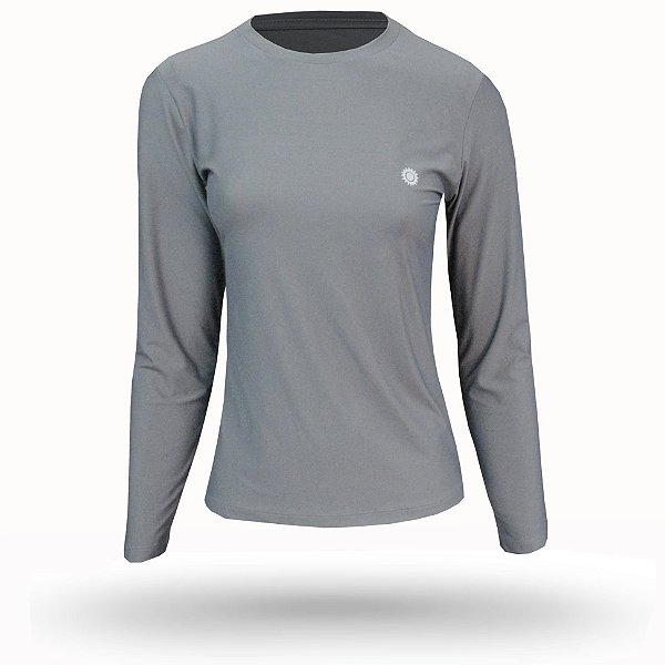 camisa manga longa proteção solar feminina