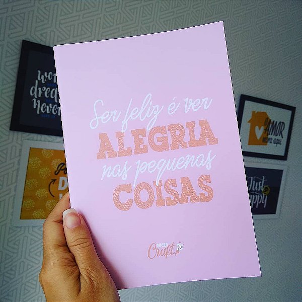 Caderno A5 Bullet Journal Rosa