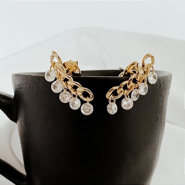 Brinco Impact Banhado a Ouro 18k