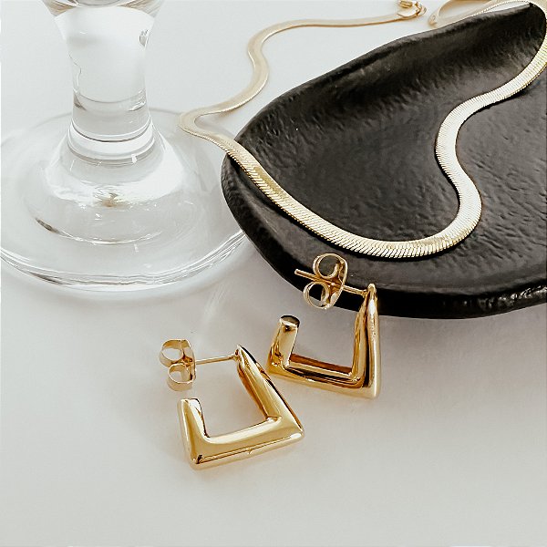 Argola Relic Banhada a Ouro 18k