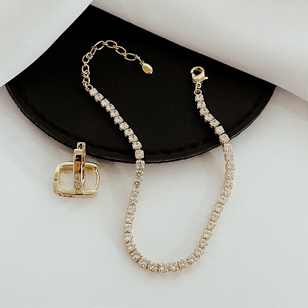 Pulseira Riviera Refiné Banhada a Ouro 18k